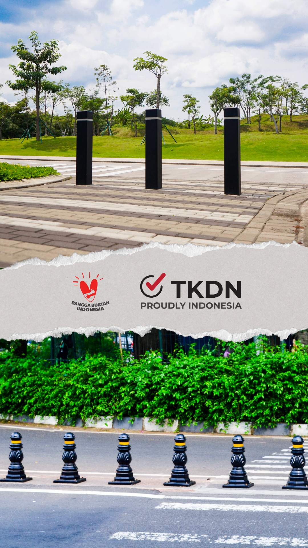 Tiang Bollard Jalan dan Pembatas Area Publik